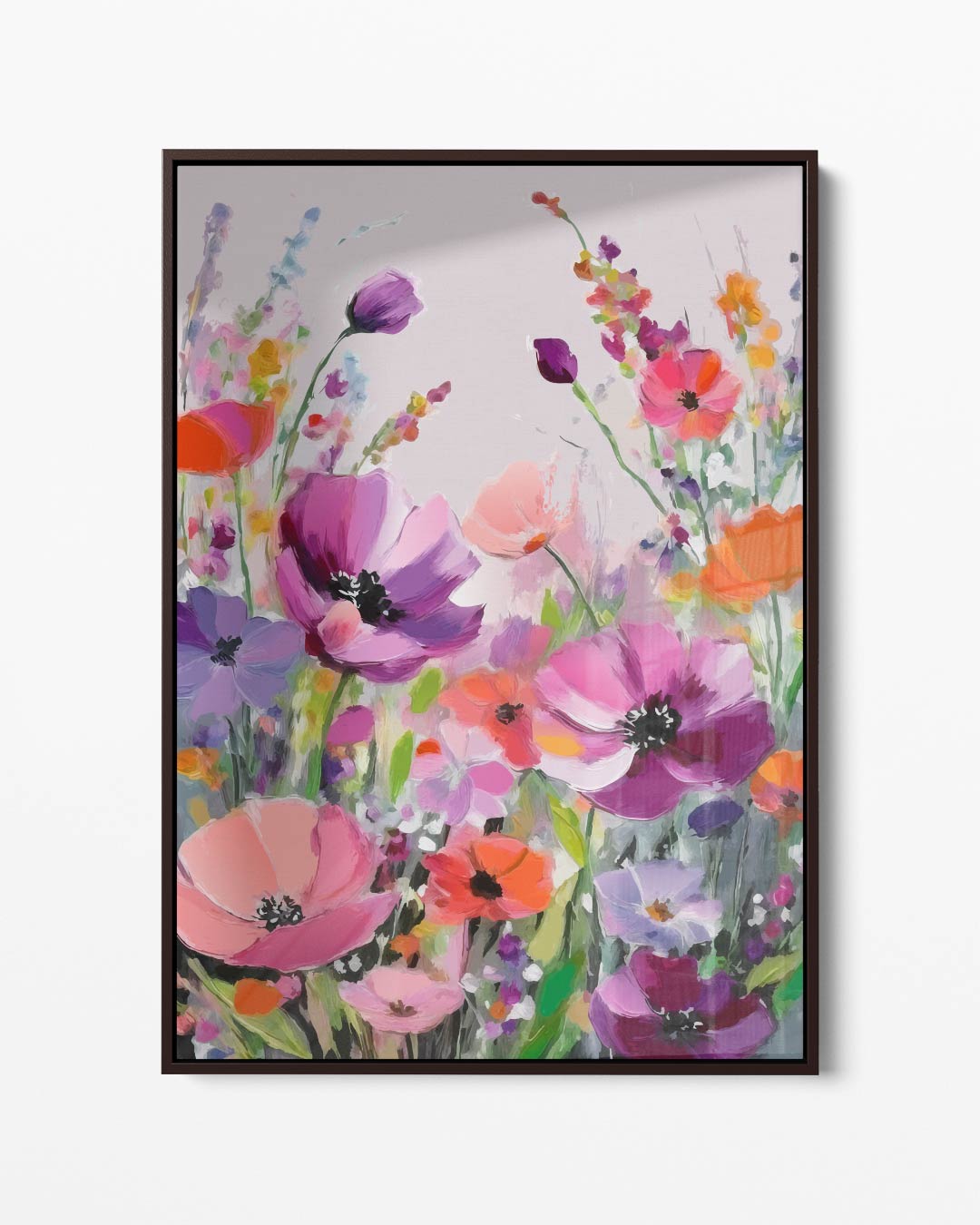 Bloemenpracht in Kleur – portret kunstwerk als wanddecoratie