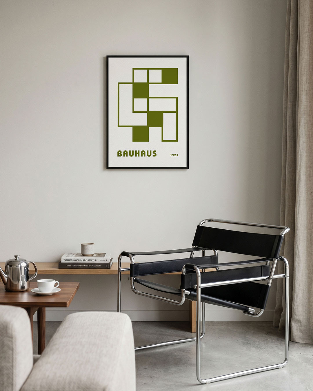 Vorm en balans – geometrische Bauhaus poster in staand formaat