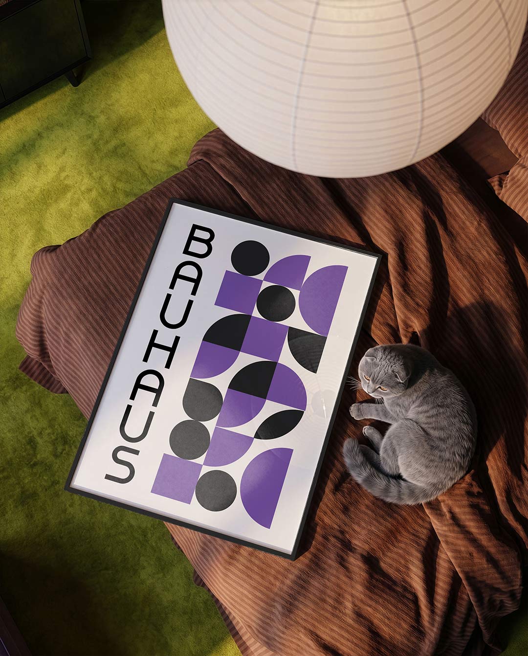Vorm en balans – moderne Bauhaus wandkunst als poster