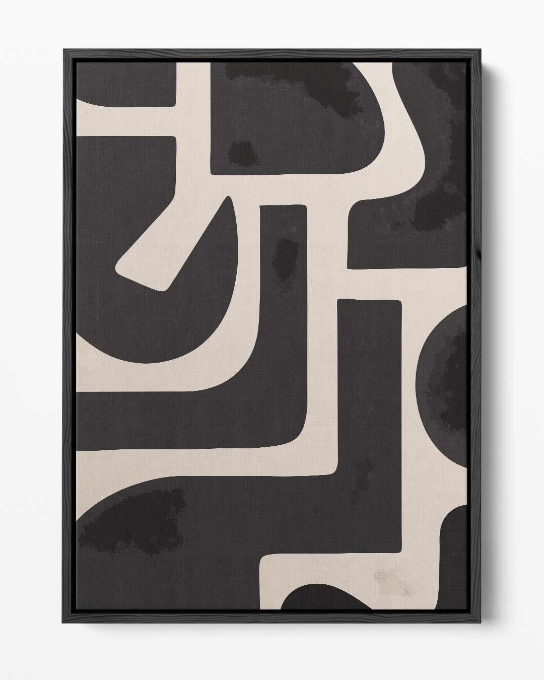 Abstract Elegance Wanddecoratie – portret kunstwerk als wanddecoratie