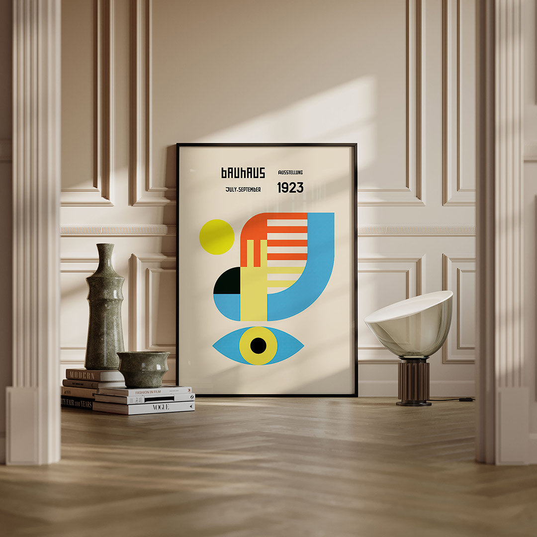 Vorm en kleurvlakken – moderne Bauhaus wandkunst als poster