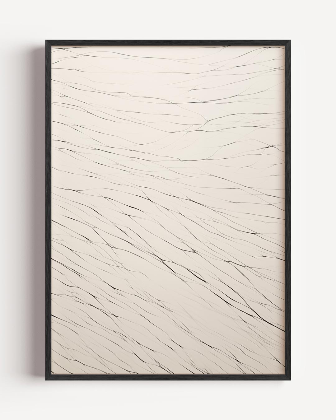 Abstracte Lijnenspel – botanische portret poster als wanddecoratie
