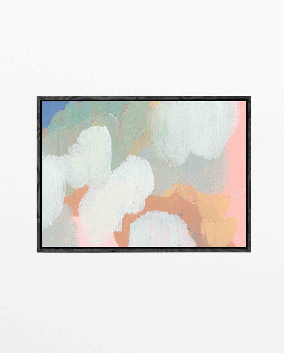 Dromerige kleurencompositie – Pastelkleuren – liggend wanddecoratie kunstwerk