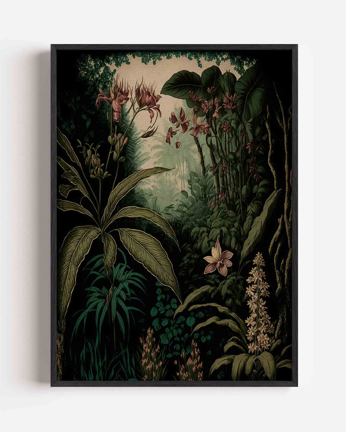 Weelderige planten – jungle portret poster als wanddecoratie