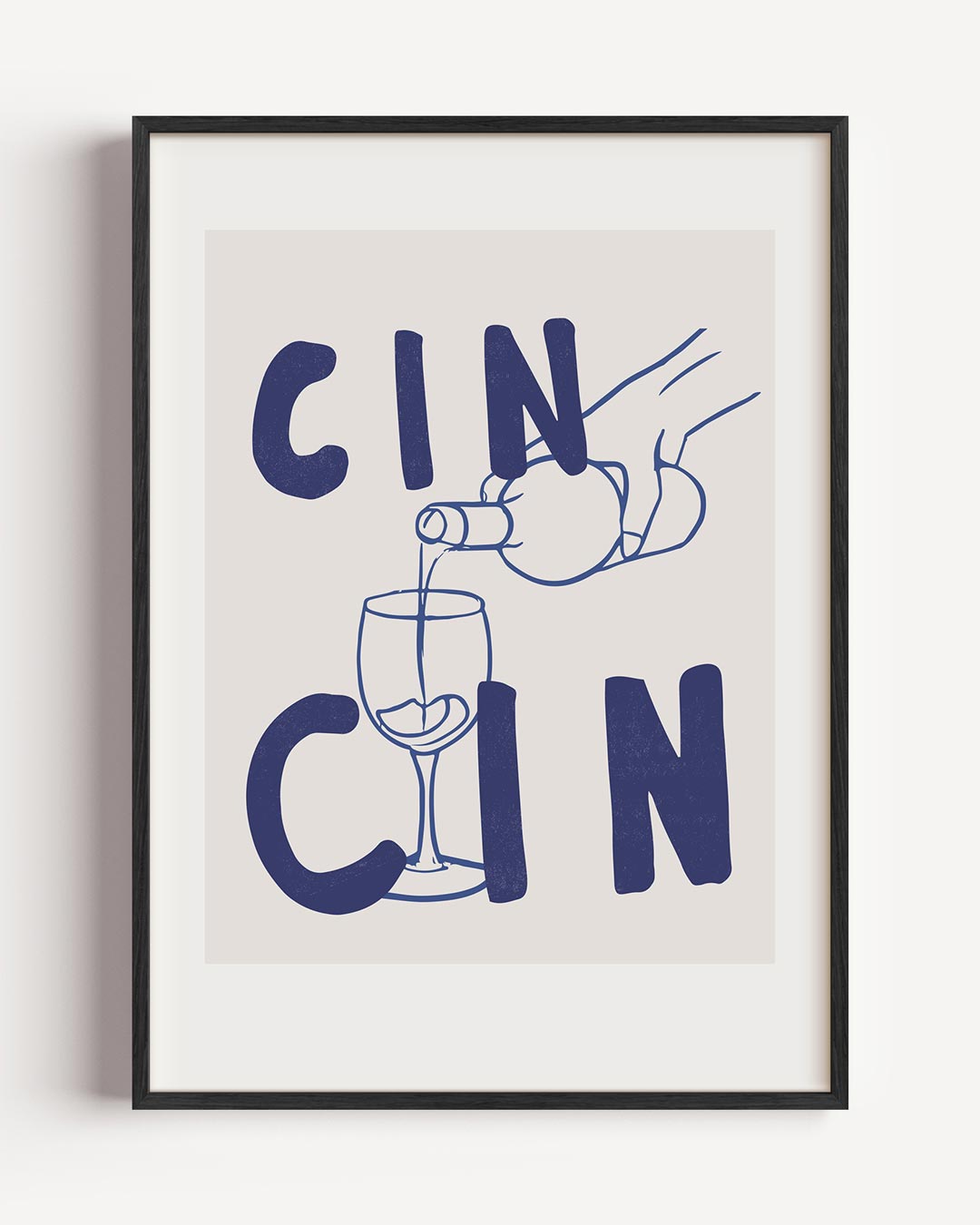 Cin Cin Wijnposter – keuken portret poster als wanddecoratie