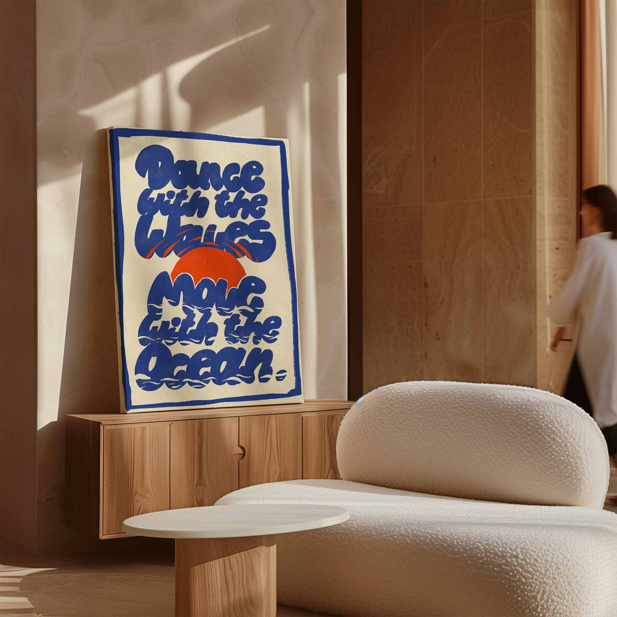 Dans met de Golven – plexiglas kunstwerk als wanddecoratie