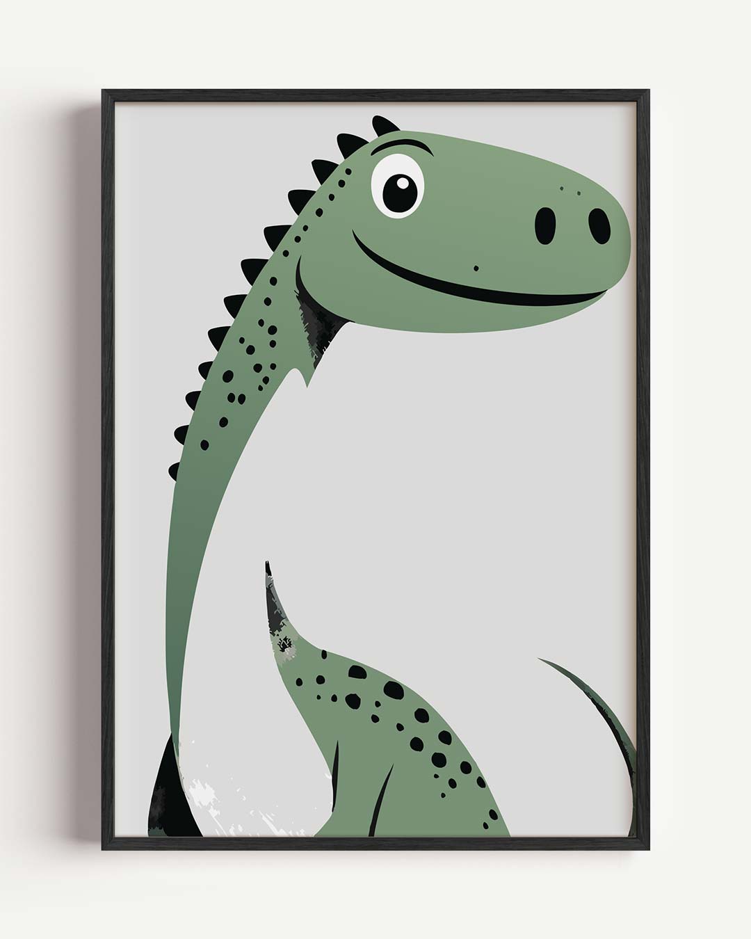 Schattige Dino – kids portret poster als wanddecoratie