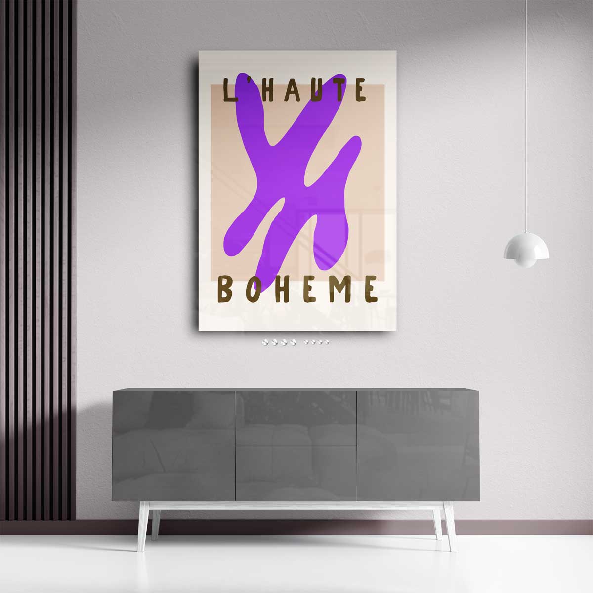 L'Haute Boheme Abstract – portret kunstwerk als wanddecoratie, afbeelding 13