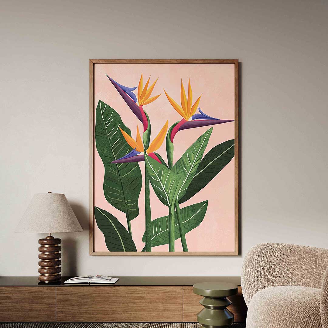Tropische bloemen – tropische jungle poster in staand formaat