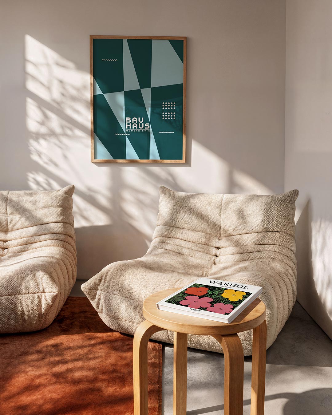 Abstracte – geometrische Bauhaus poster in staand formaat