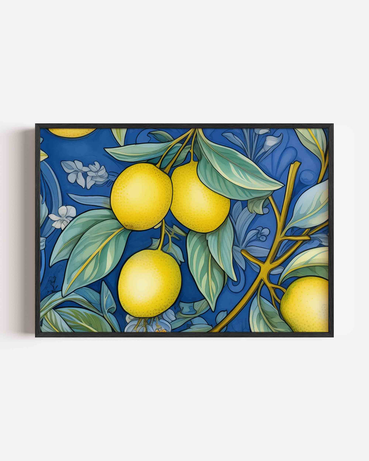Citroenen en bladeren – keuken landscape poster als wanddecoratie