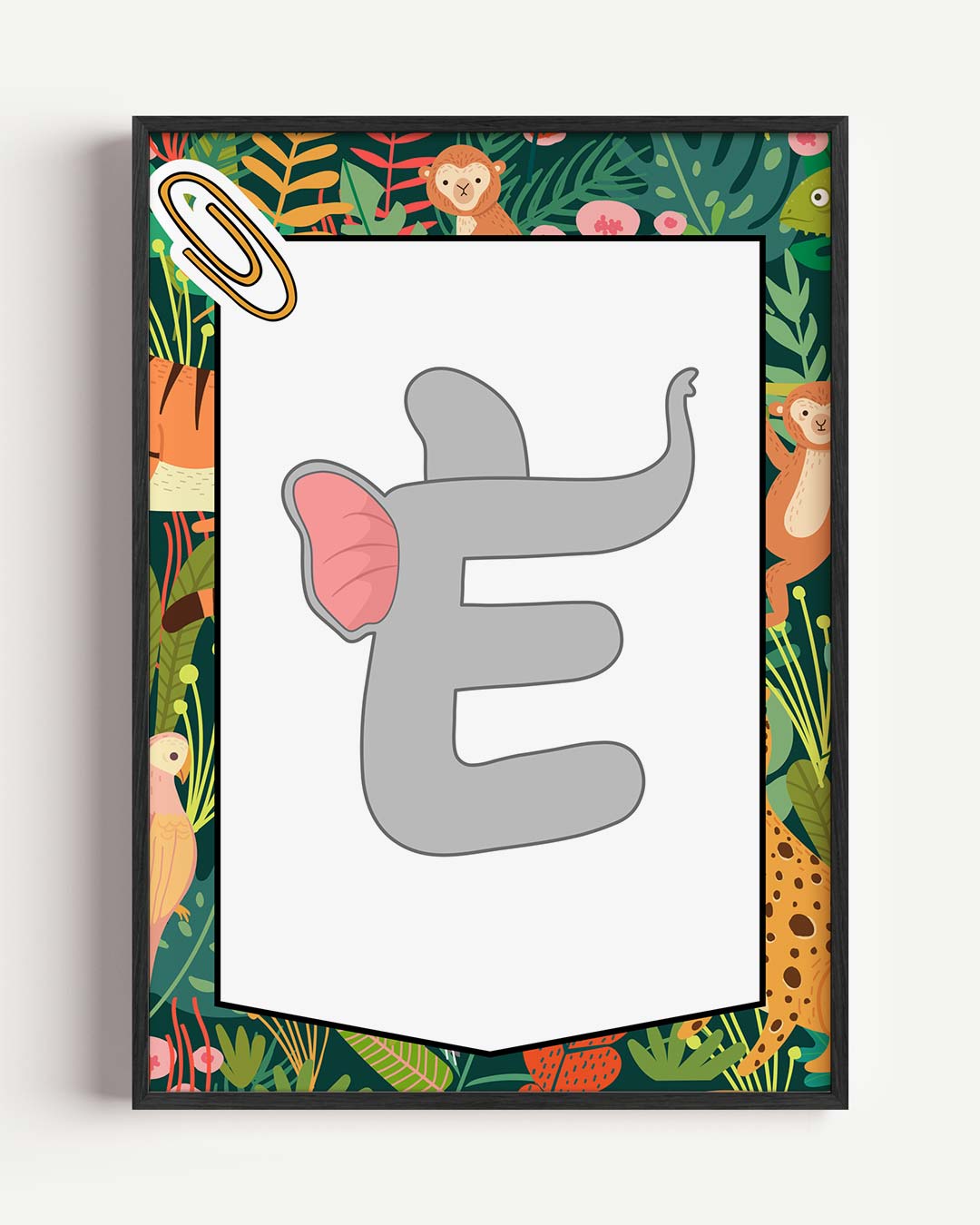 Jungle Avonturen – kids portret poster als wanddecoratie