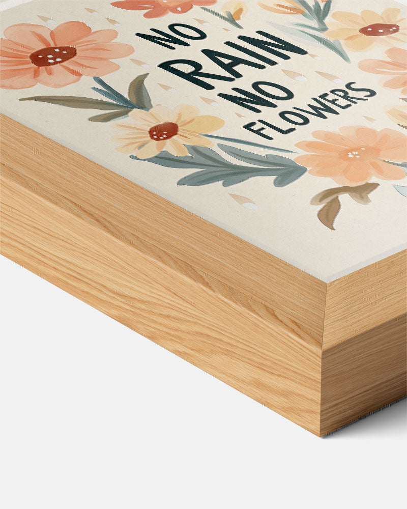 Inspirerende Bloemenposter – kids poster als vrolijke staande wanddecoratie