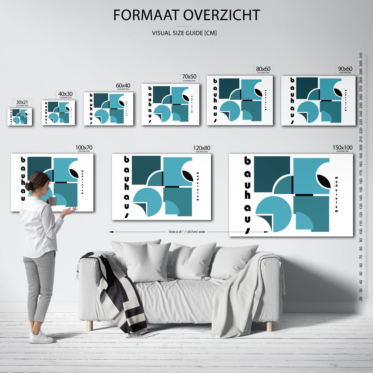 Vorm en balans – Bauhaus poster als geometrische wanddecoratie