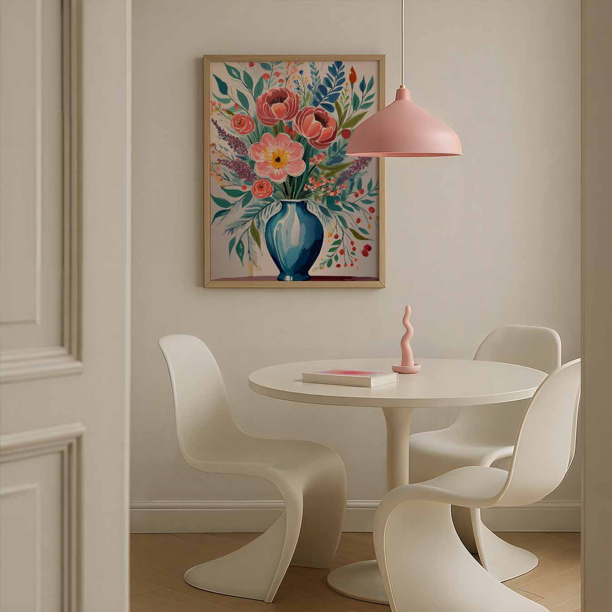 Bloemenpracht in Vaas – bloemen poster in staand formaat