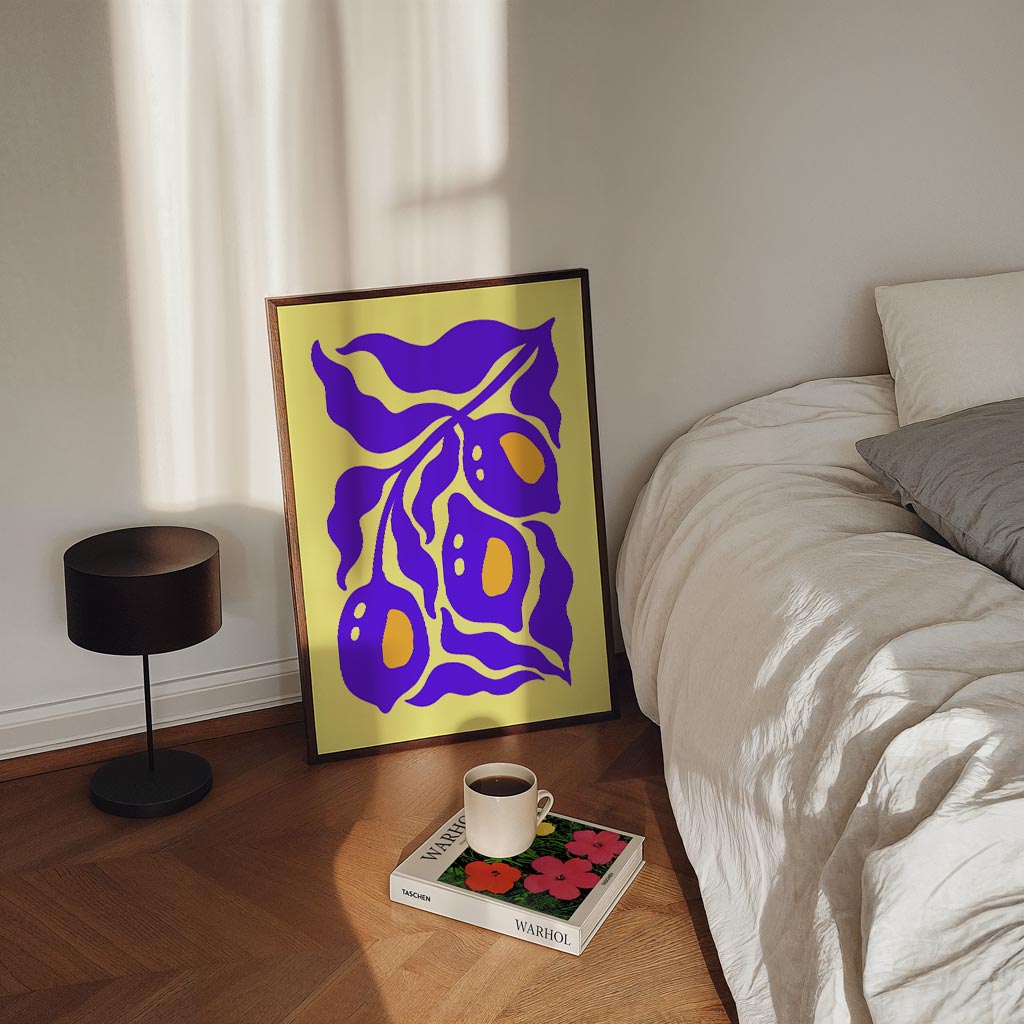 Vrolijke Crealemon – staande zomer wanddecoratie van WallArtistic