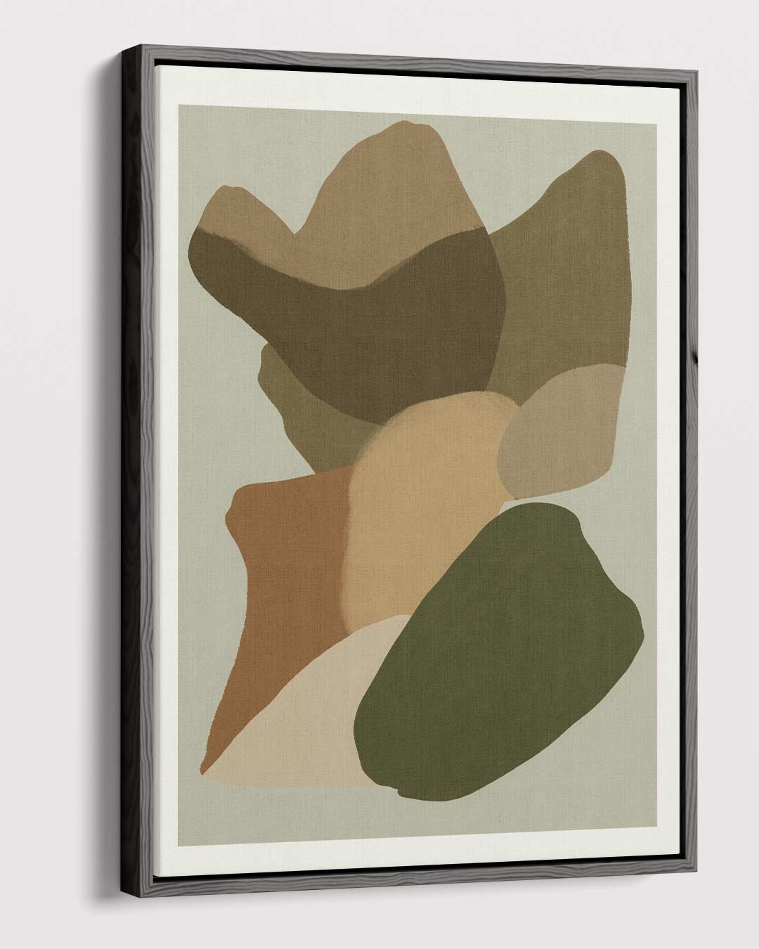 Abstracte Aardetinten – canvas wanddecoratie in portret formaat