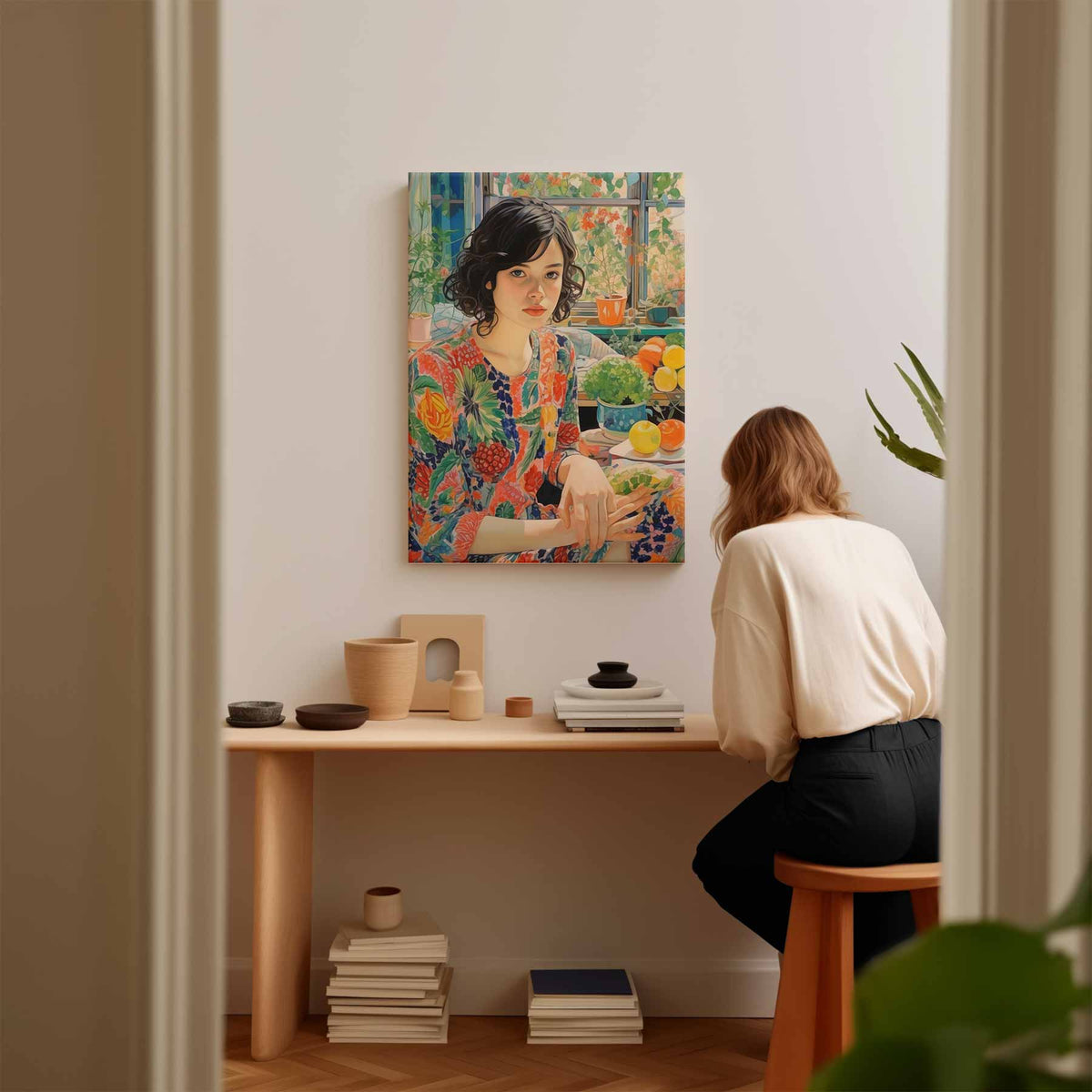 Kleurrijke Zomer Droom – plexiglas wanddecoratie in portret formaat