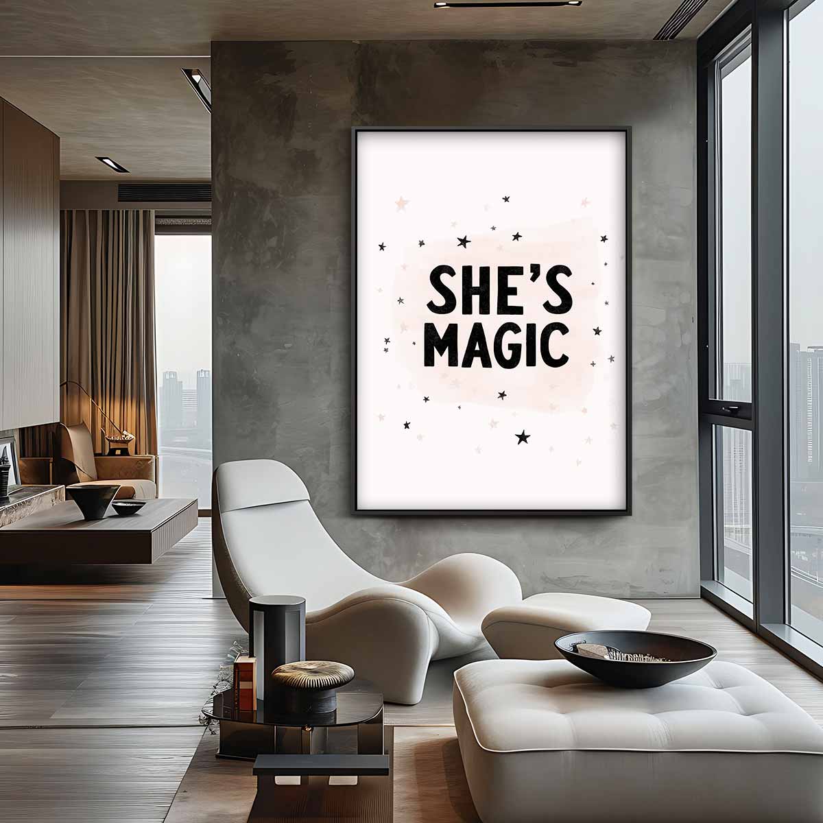 She’s Magic Poster – canvas wanddecoratie in portret formaat