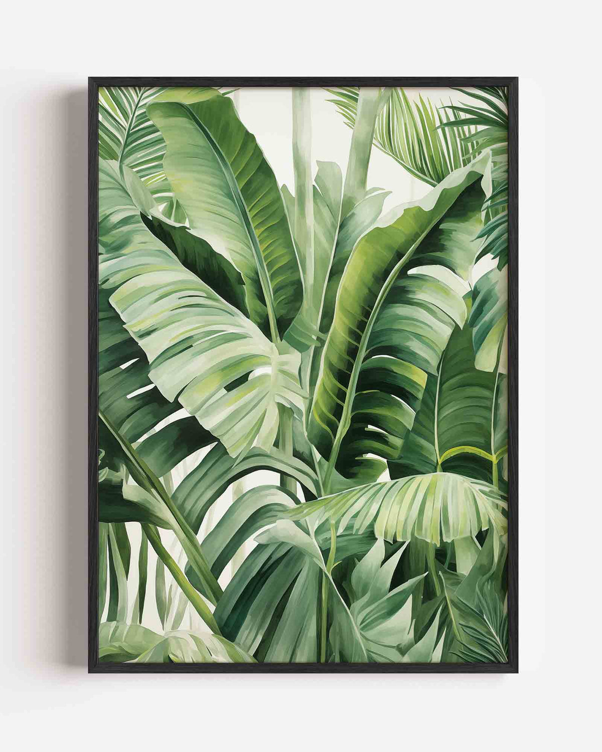 Bananenbladeren – jungle portret poster als wanddecoratie