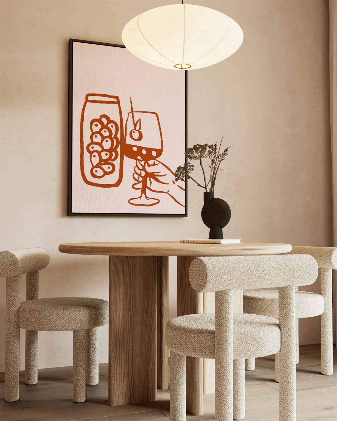 Stijlvolle Avond – canvas wanddecoratie in portret formaat