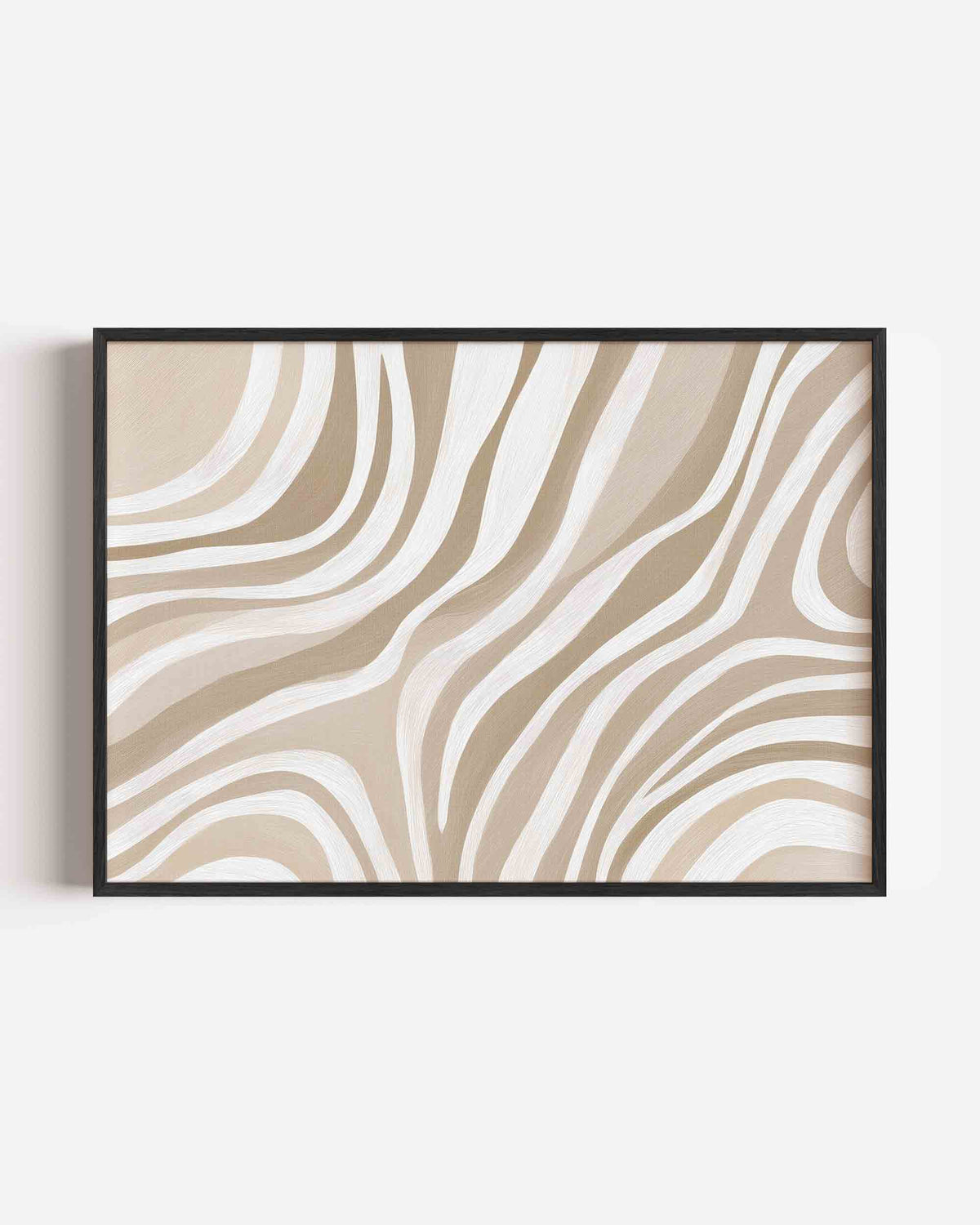 Golvende lijnen – abstracte landscape poster als wanddecoratie
