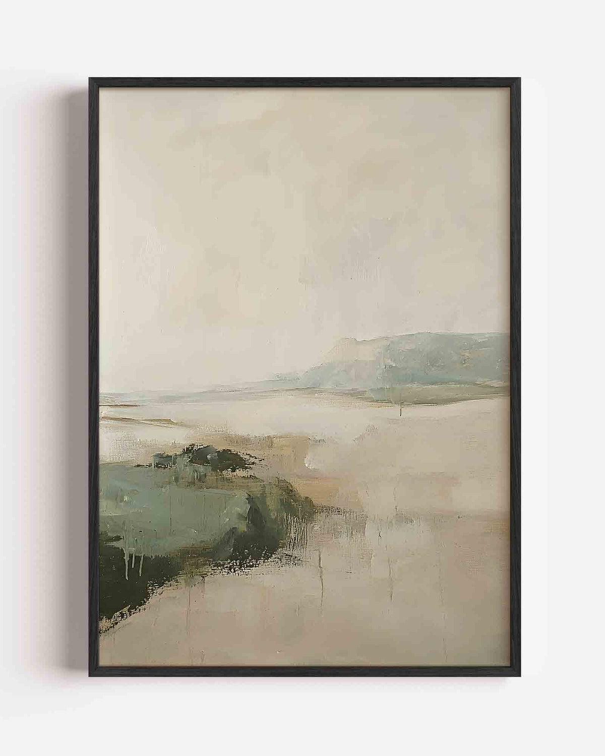 Landschap met zachte tinten – abstracte textuur portret poster als wanddecoratie