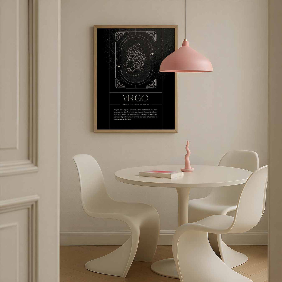 Virgo Sterrenbeeld – staande mindful wanddecoratie van WallArtistic