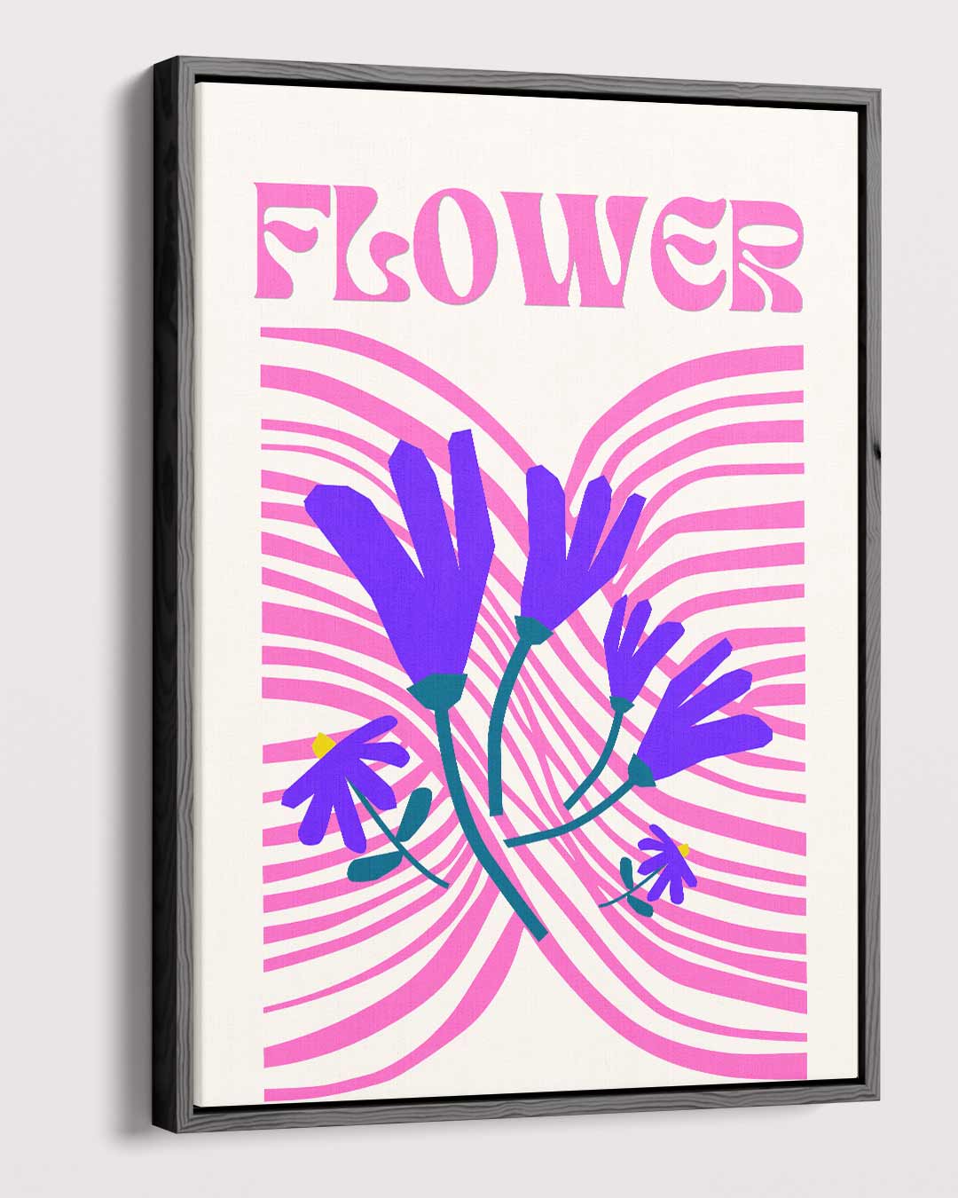 Vrolijke Bloemenexplosie – dibond kunstwerk als wanddecoratie