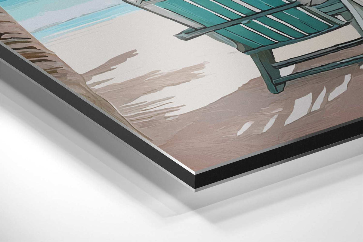 Stranddag Droom – canvas kunstwerk als wanddecoratie