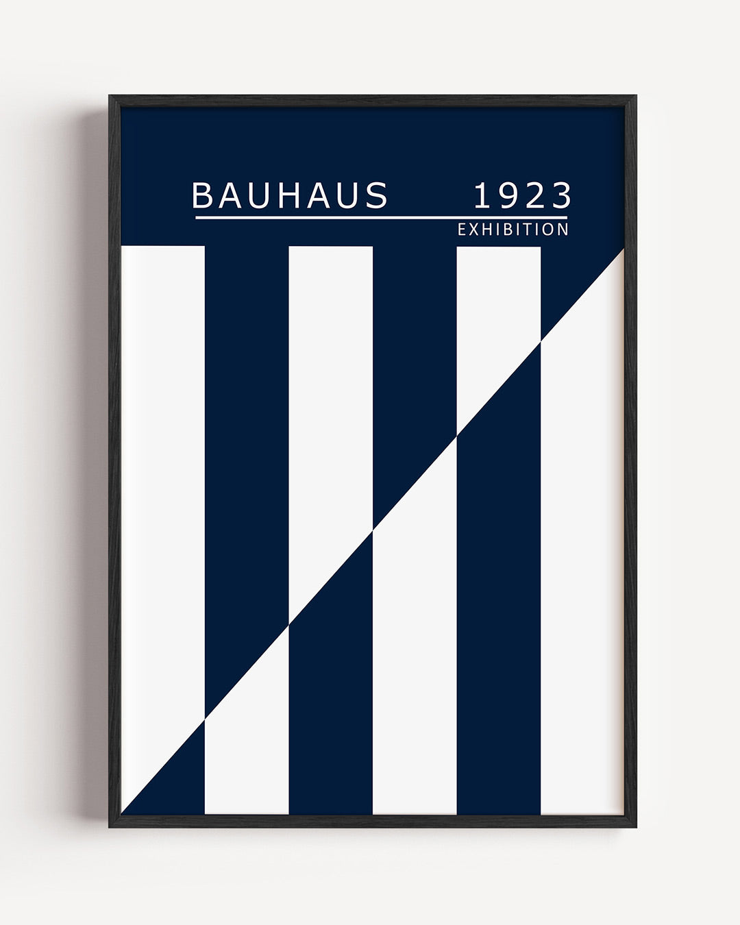 Lijnen en vlakken – staande Bauhaus poster als wanddecoratie