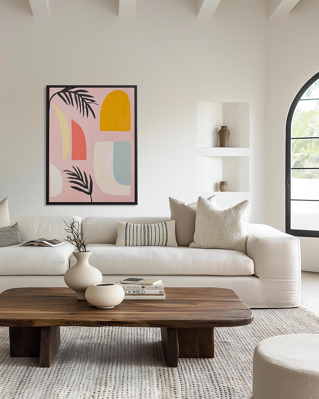 Vormen en kleuren – staand wanddecoratie kunstwerk