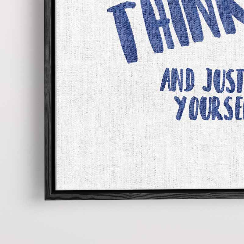 Simpelweg Jezelf Zijn Poster – canvas wanddecoratie in portret formaat