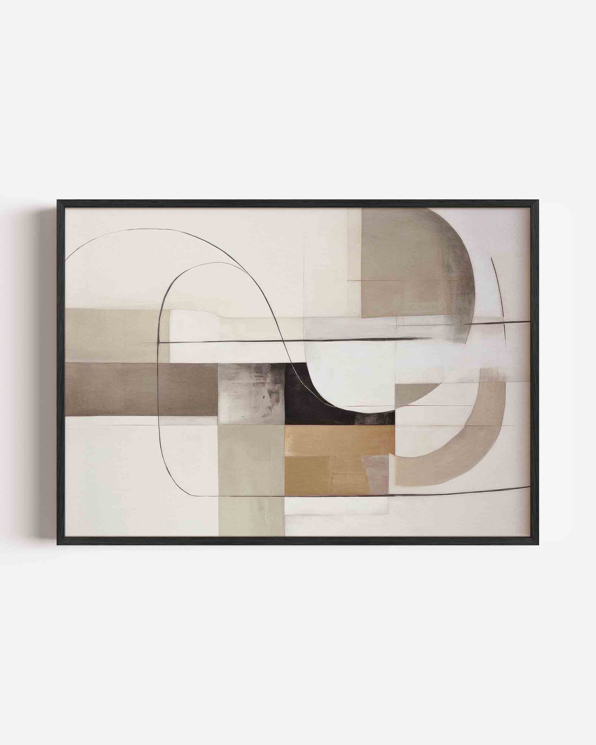 Abstracte vormen – abstracte landscape poster als wanddecoratie