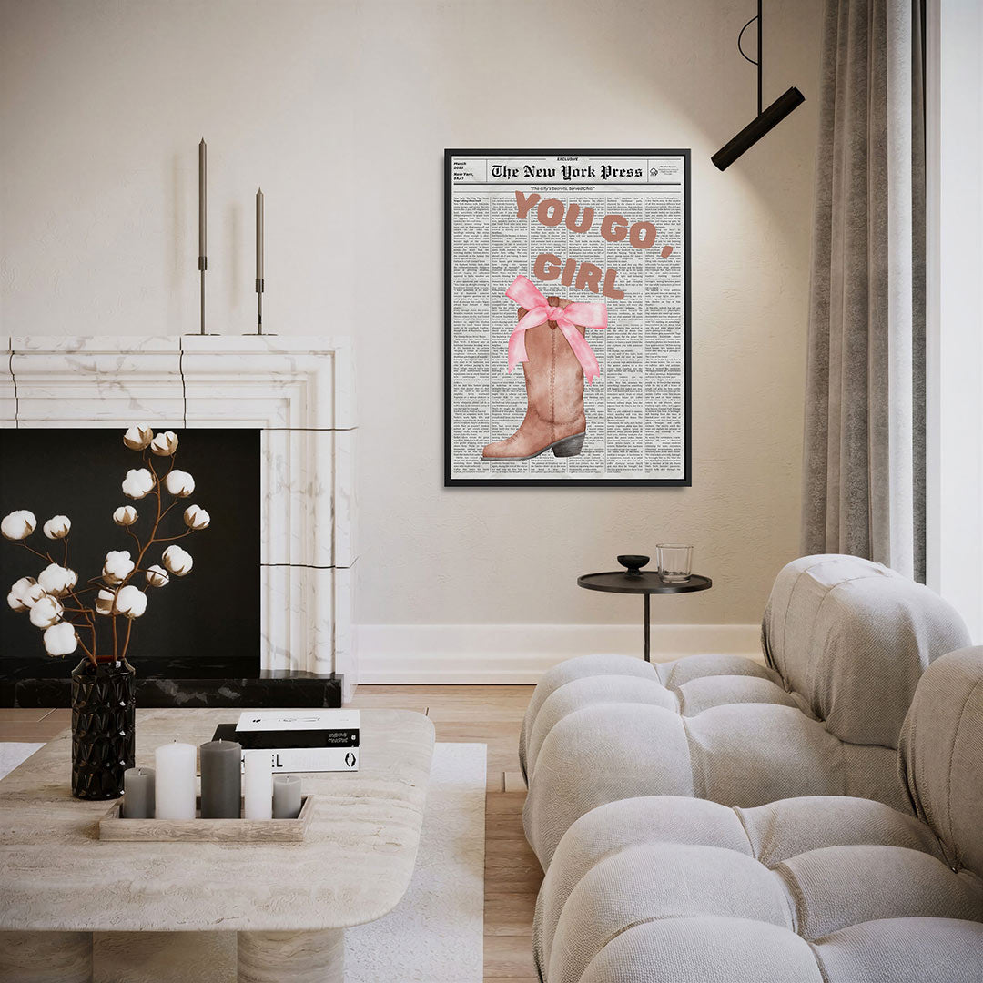 Mode en motivatie – staand wanddecoratie kunstwerk
