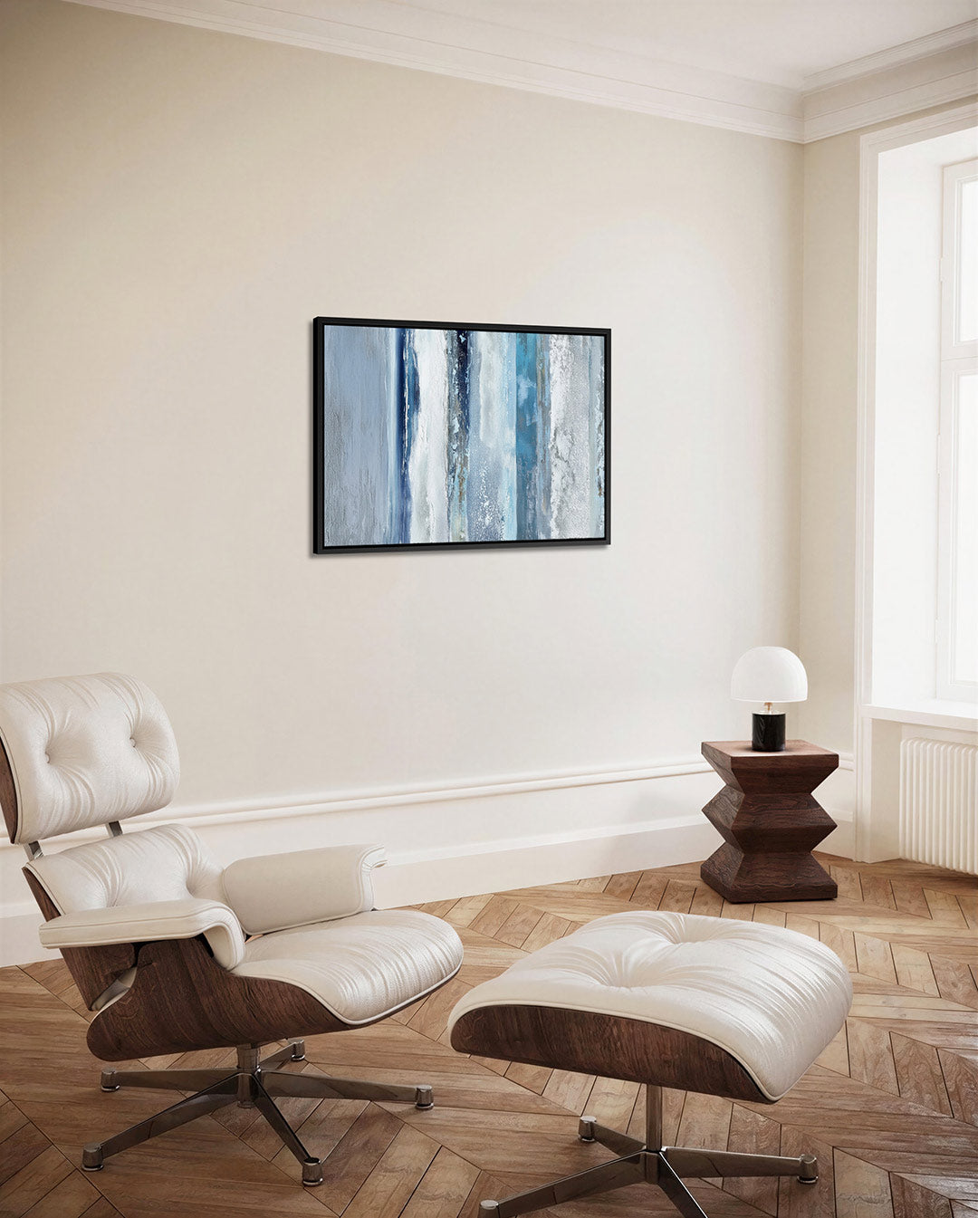 Verticale kleurenstroken – alternatieve weergave van het kunstwerk