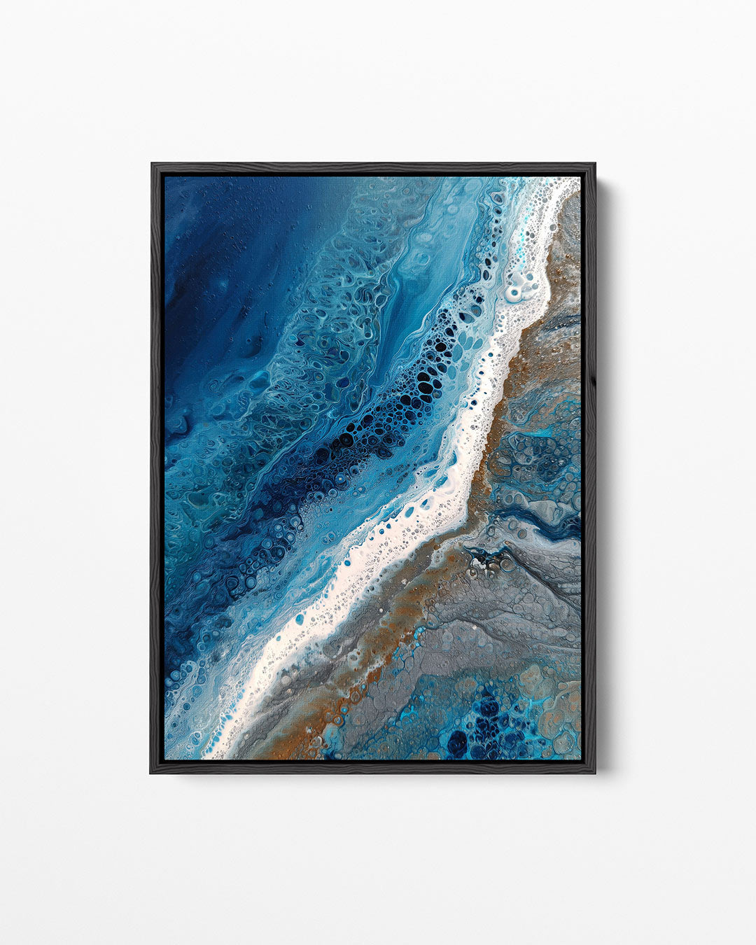 Golvende kleuren – staand wanddecoratie kunstwerk