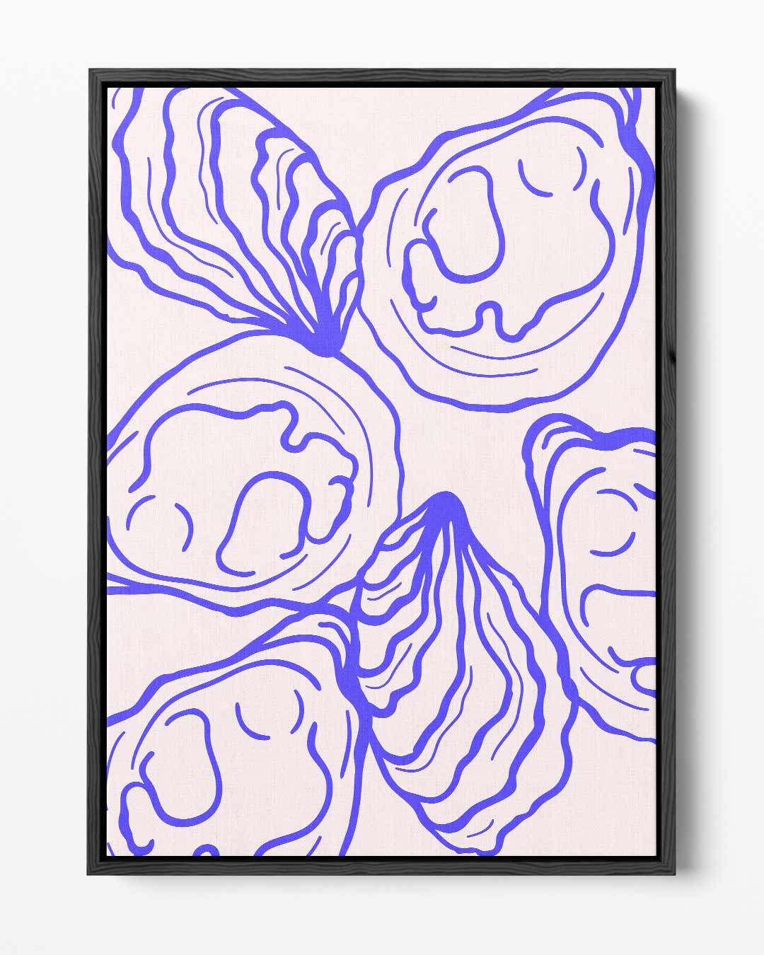 Abstracte Schelpen – portret kunstwerk als wanddecoratie