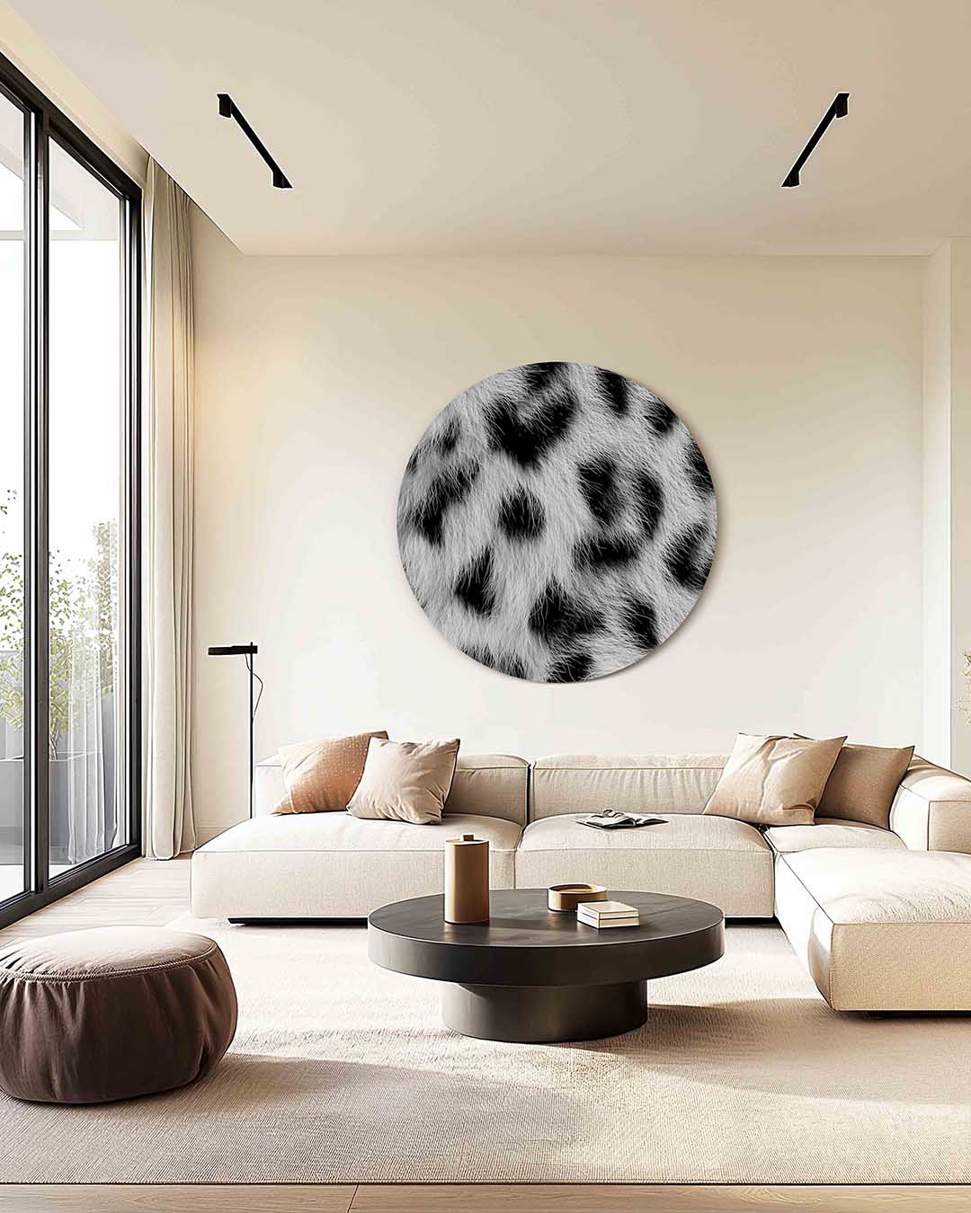 Dierenprint – safari muurcirkel als ronde wanddecoratie