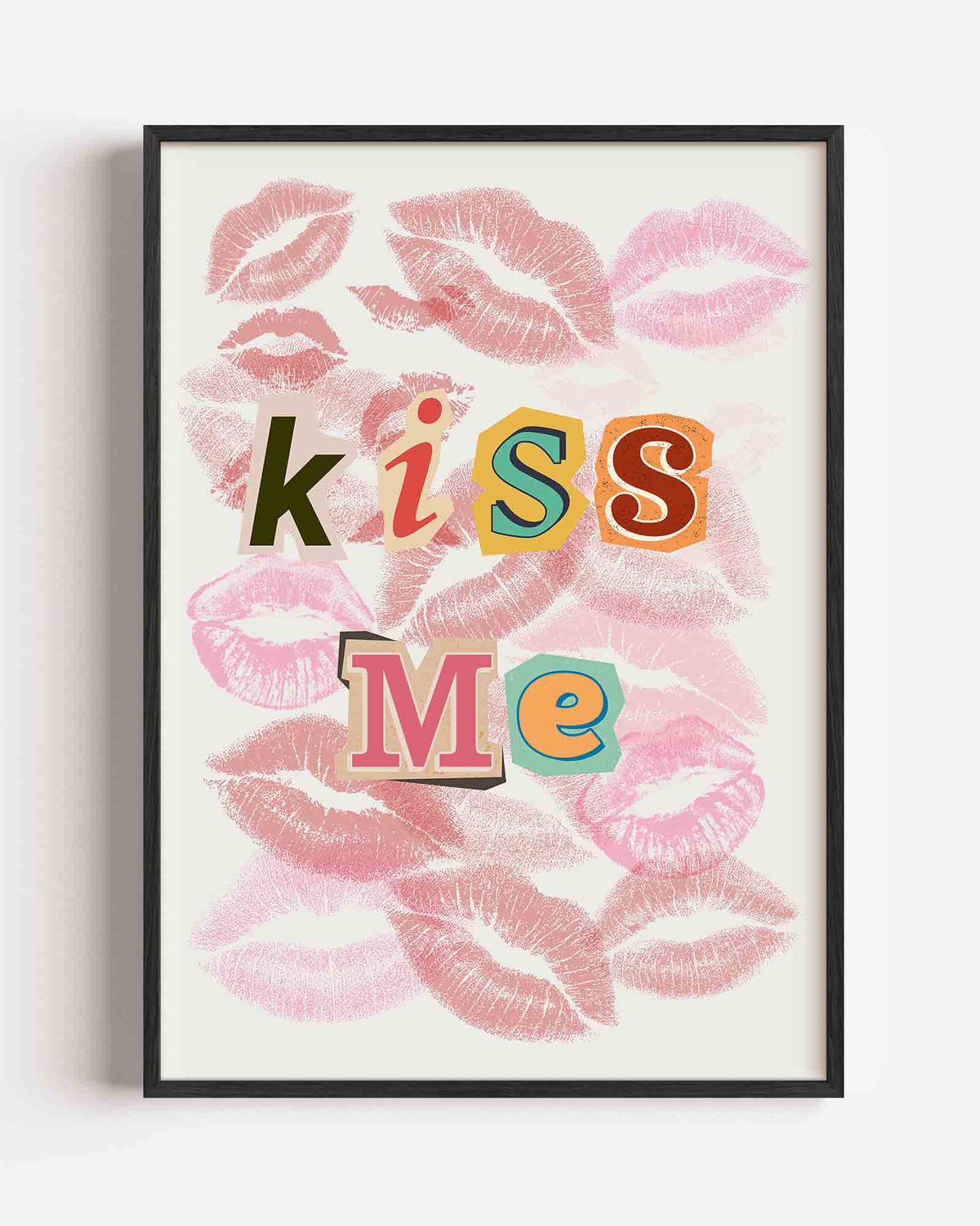 Kiss me – Pop Art portret poster als wanddecoratie