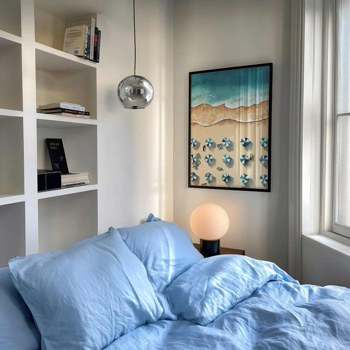 Stranddag Droomposter – dierenposter als moderne staande wanddecoratie