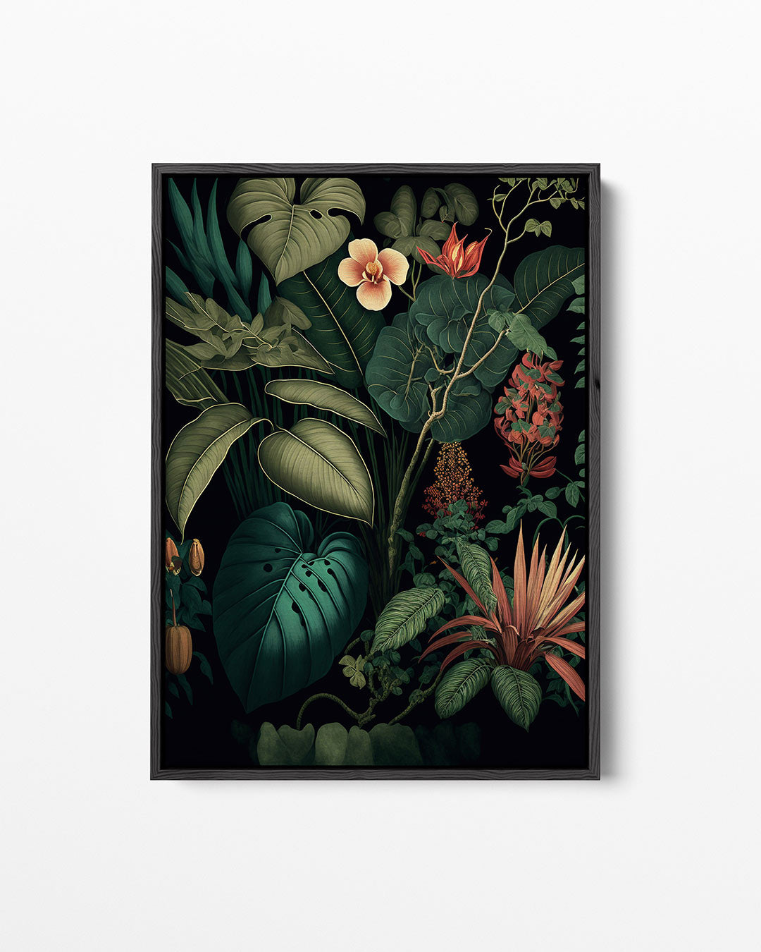 Weelderige botanische compositie – staand wanddecoratie kunstwerk