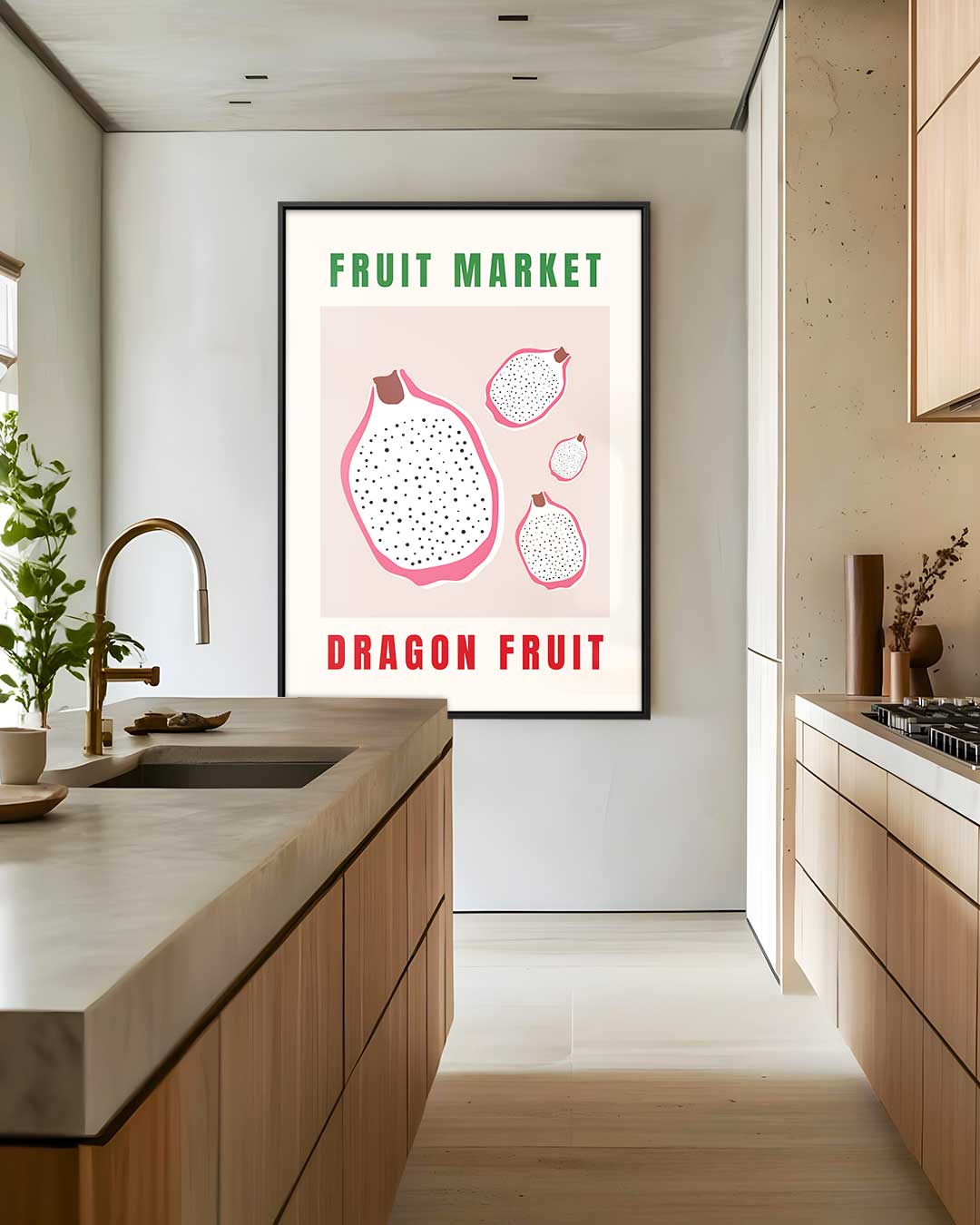 Dragon Fruit Poster – staand kunstwerk voor modern interieur