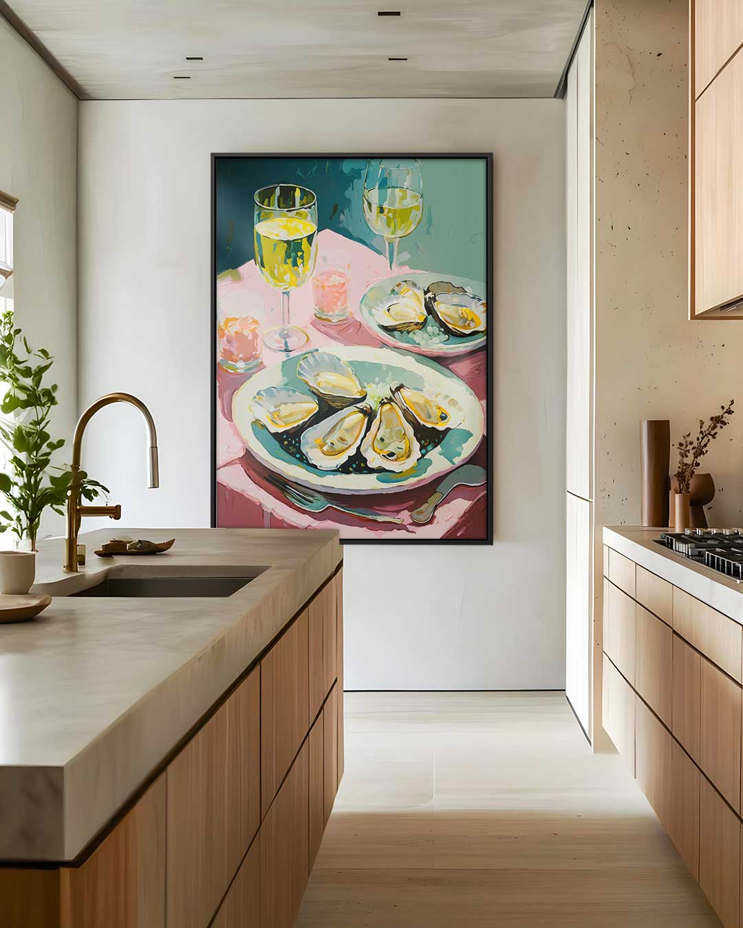 Zomerse Tafelschikking – staand kunstwerk voor modern interieur