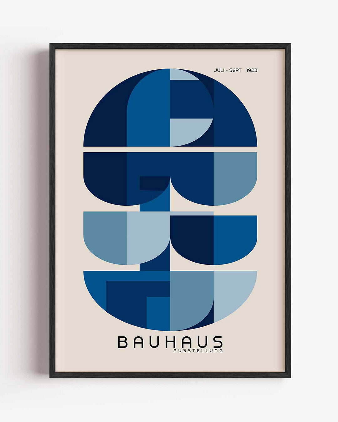 Vorm en balans – staande Bauhaus poster als wanddecoratie