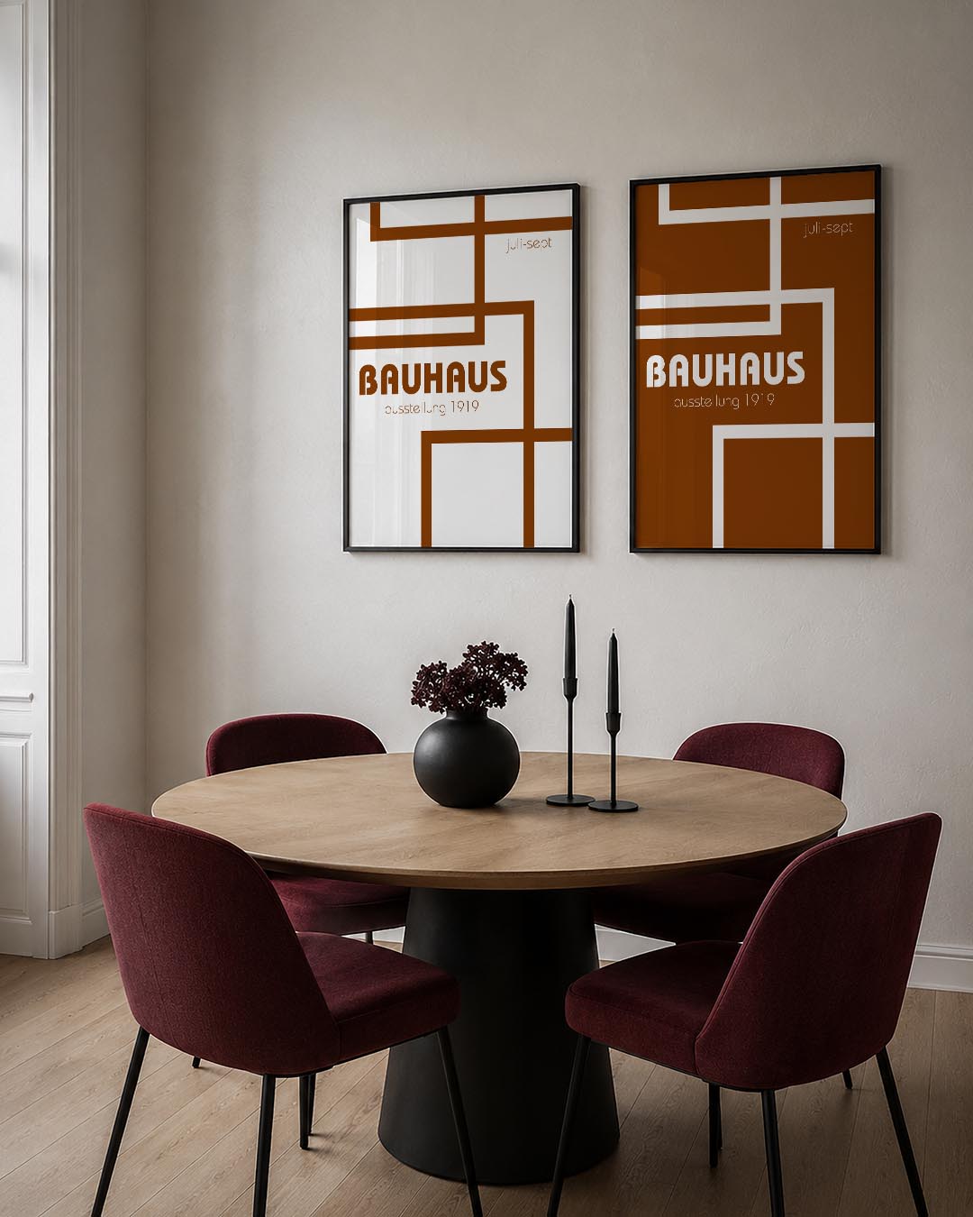 Lijnenspel en kleur Posterset