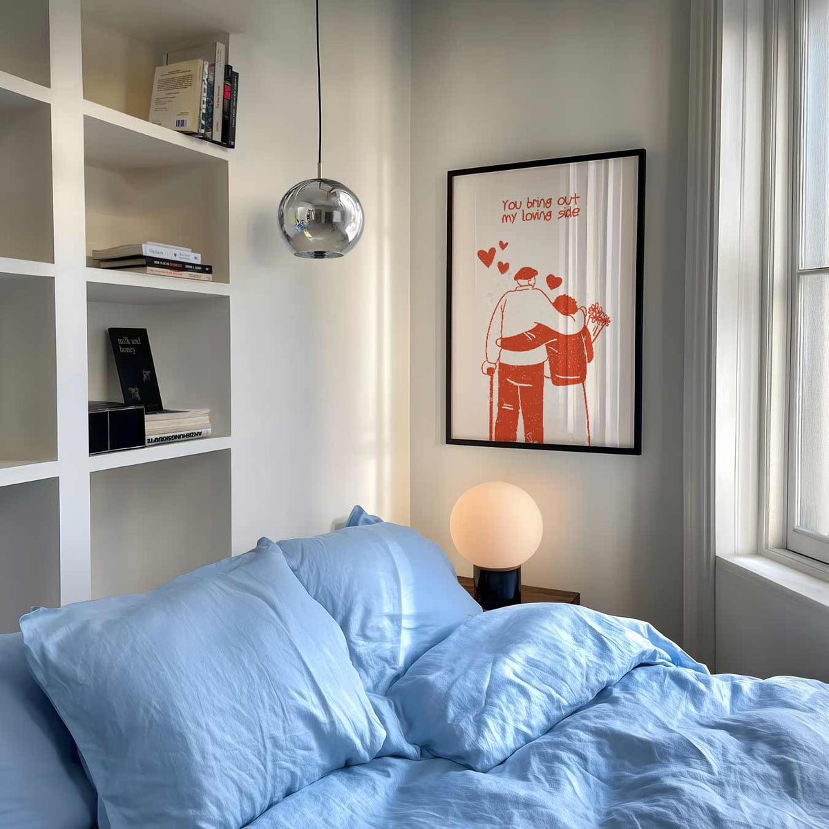 Liefdevolle Momenten – zomer poster als frisse staande wanddecoratie