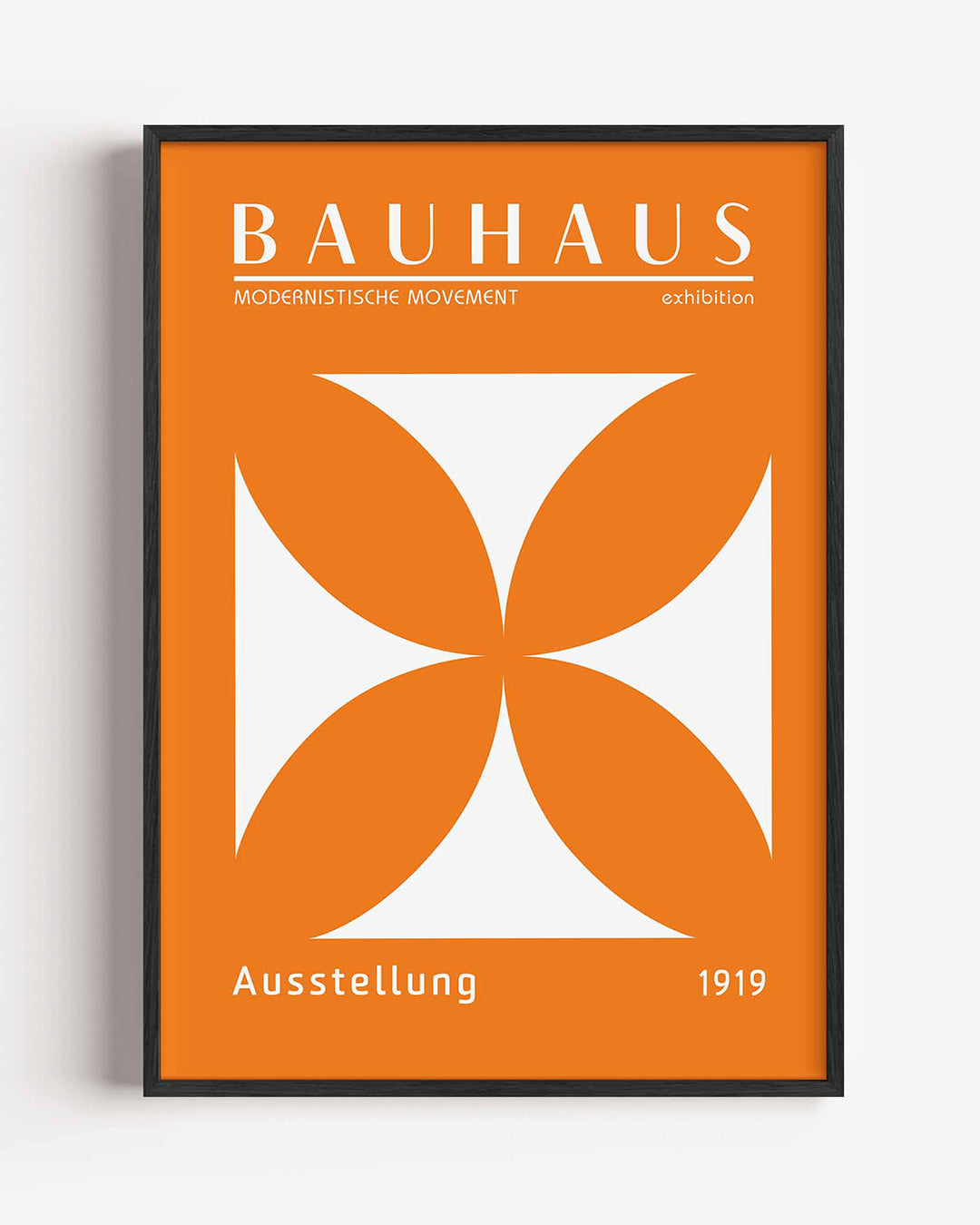 Vorm en kleur – staande Bauhaus poster als wanddecoratie