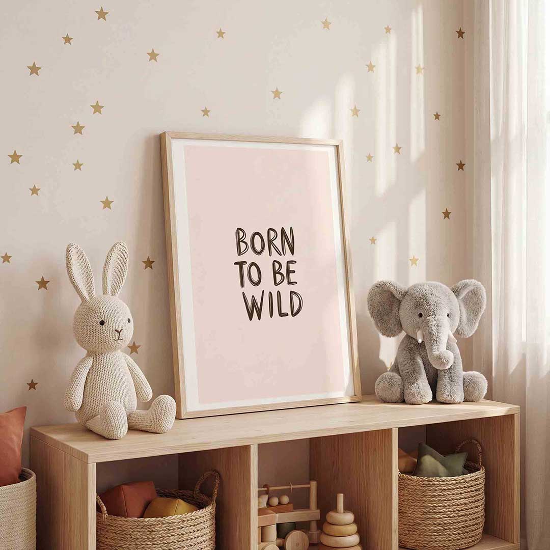 Born to be wild – staande kinderkamer wanddecoratie van WallArtistic