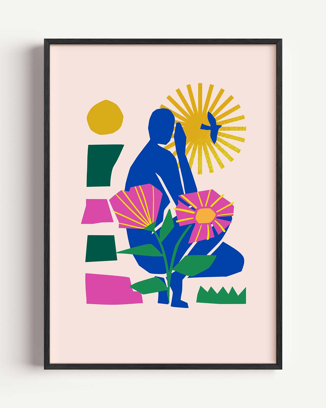 Vrolijke Kleurexplosie – Popart en Streetart portret poster als wanddecoratie